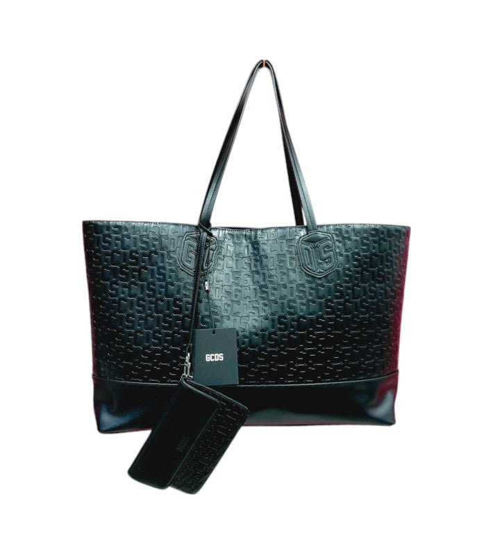 Borsa nera da mare GCDS
