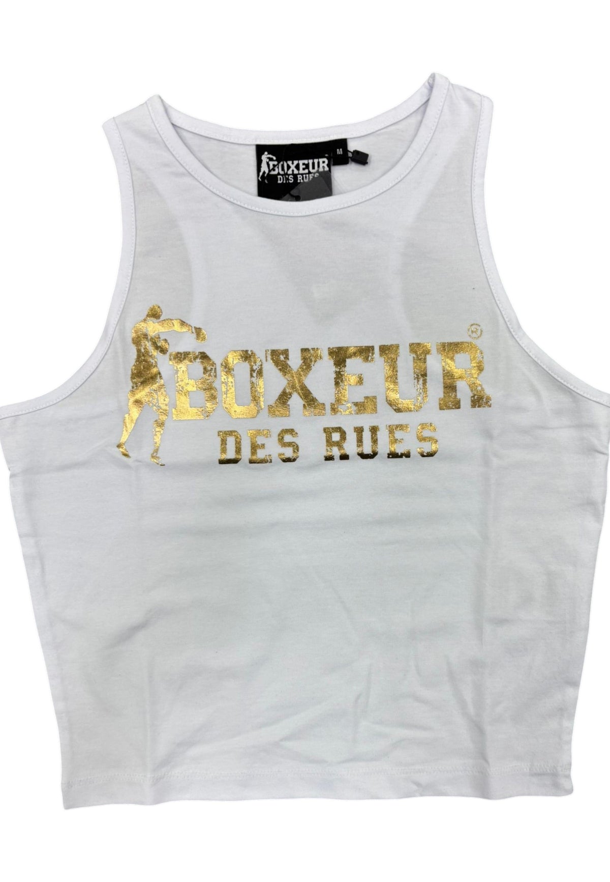 Top Crop Bianco Boxeur Des Rules