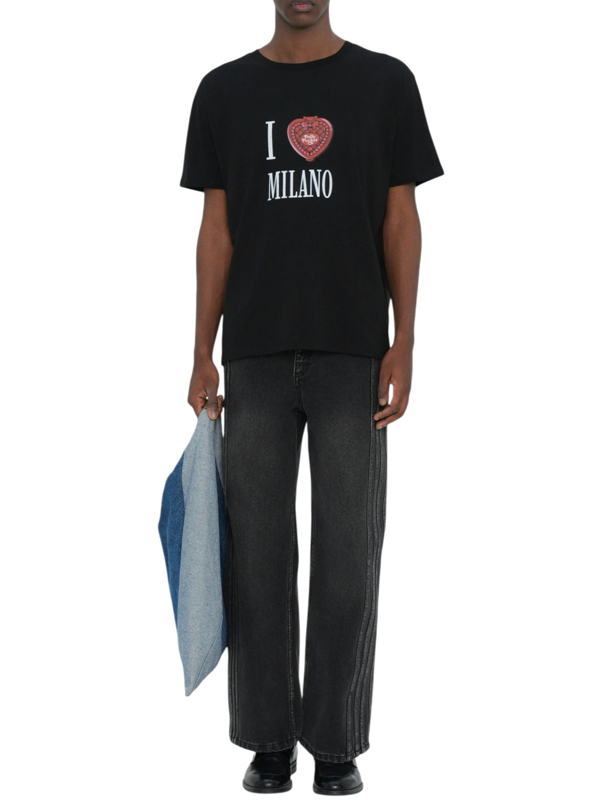 T-shirt GCDS x Polly Pocket Milano Unisex in Nero