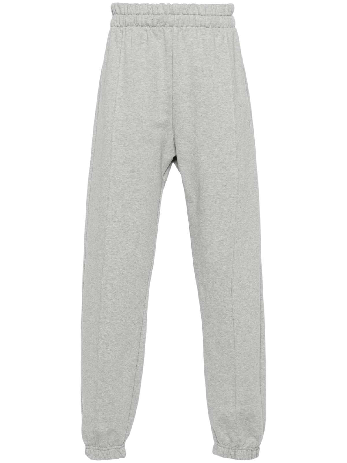 Pantaloni Tuta GCDS Jogger Grigi con Impunture e Logo Ricamato
