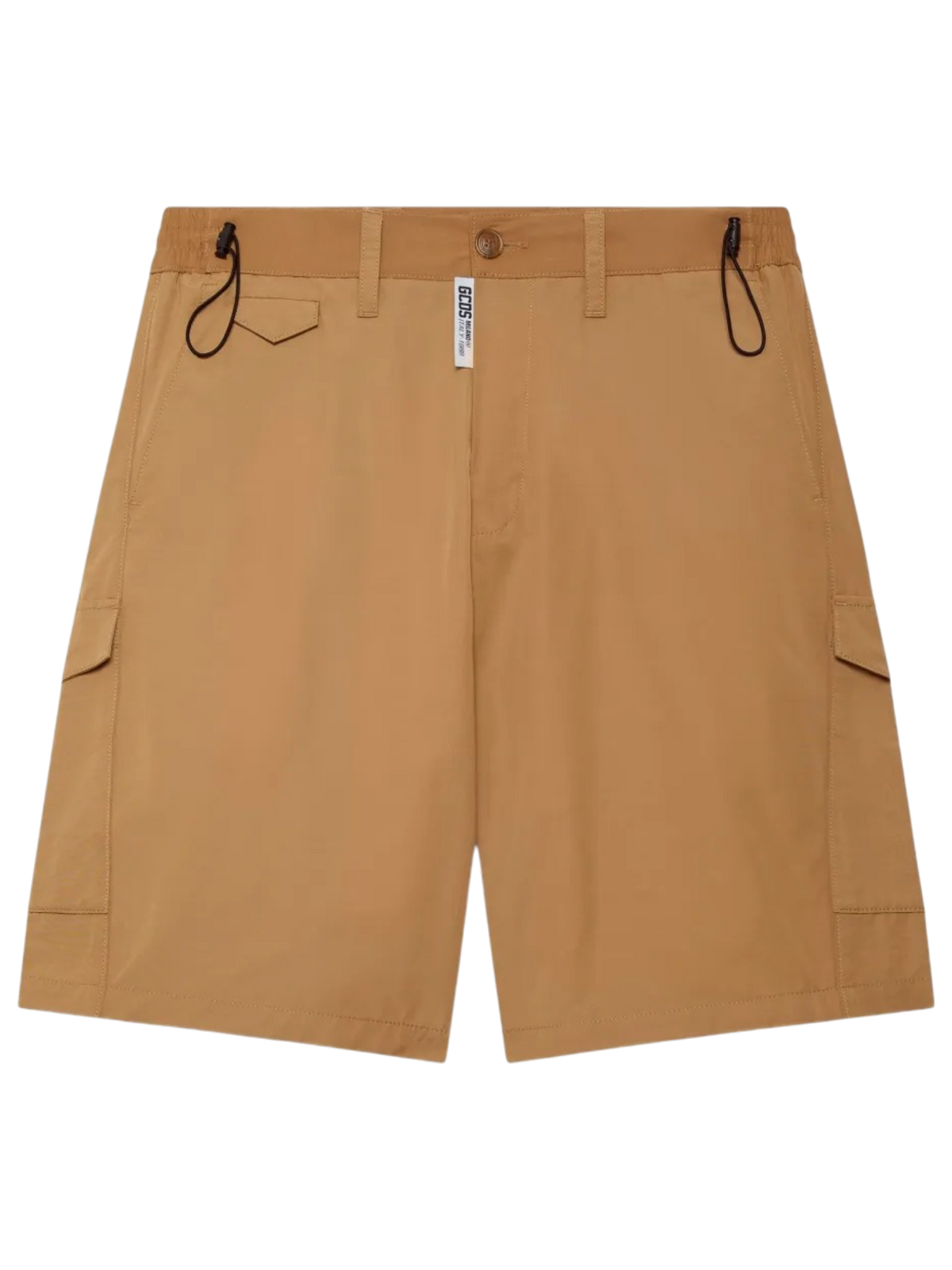 Bermuda Cargo GCDS in Nylon Tecnico Cammello/Beige con Coulisse