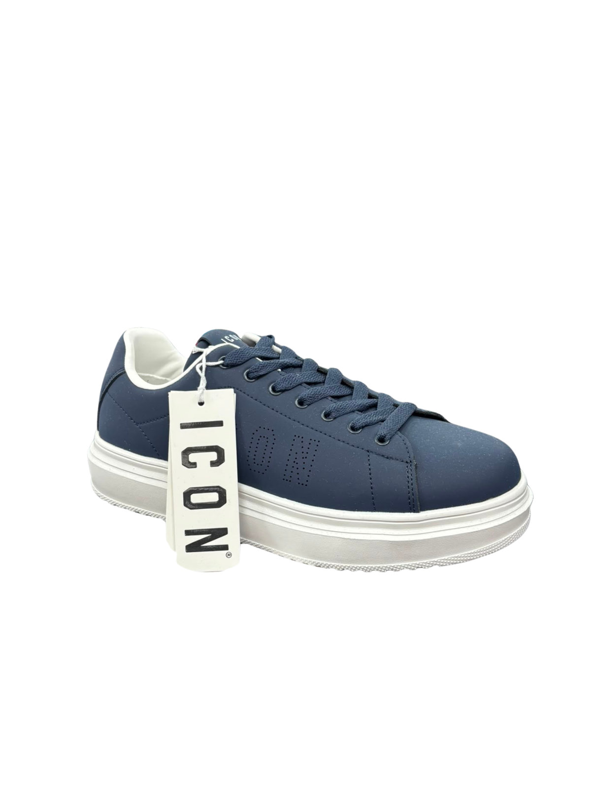 Sneakers Uomo Icon Blu Notte: Scarpe Casual Eleganti dal Design Contemporaneo