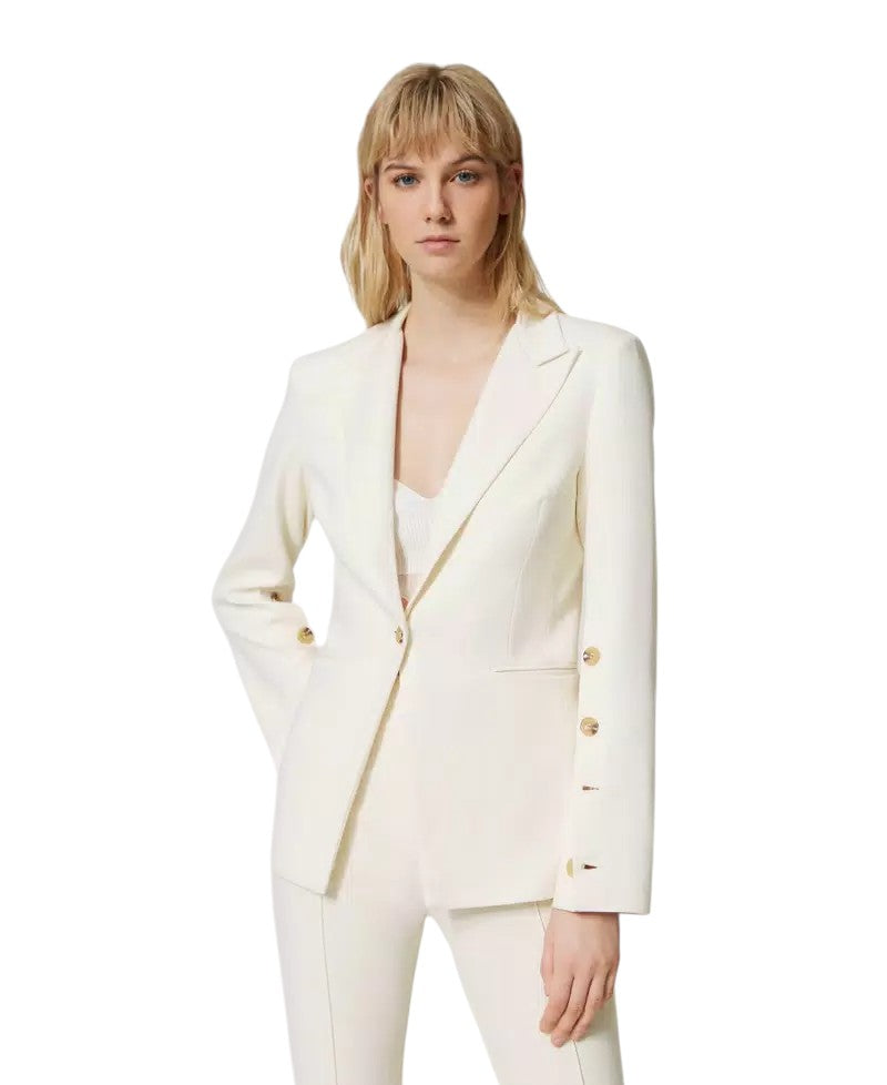 Giacca blazer con bottoni décor Twinset