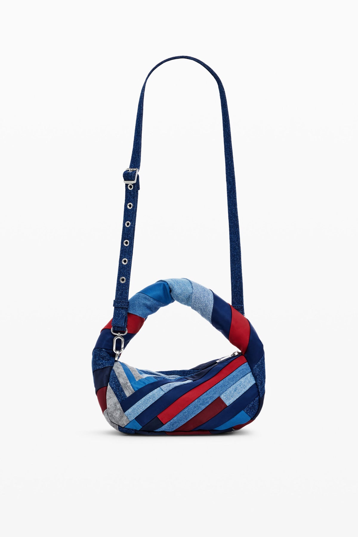 Borsa in denim a righe - Desigual