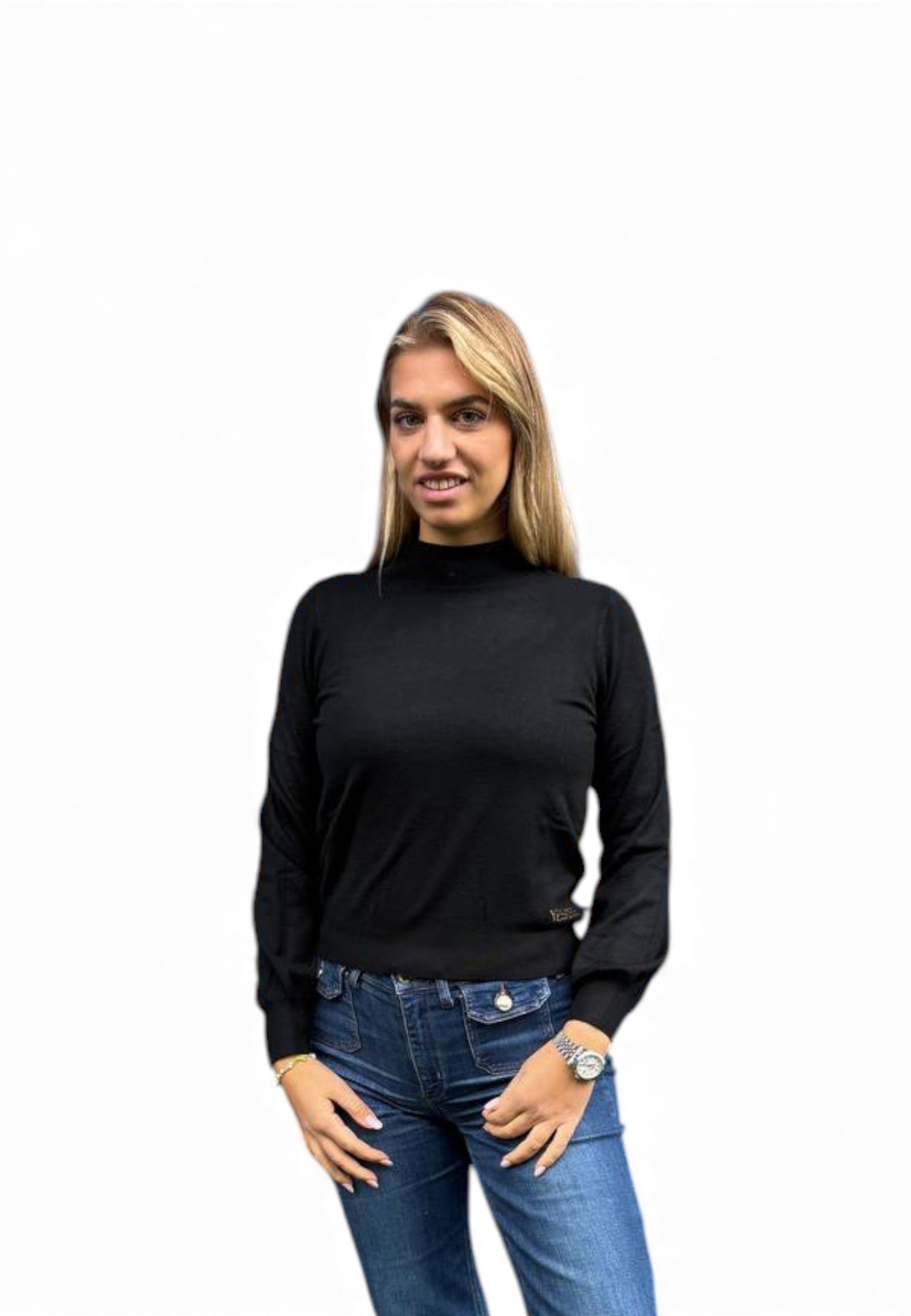 Maglioncino Nero Yes Zee donna