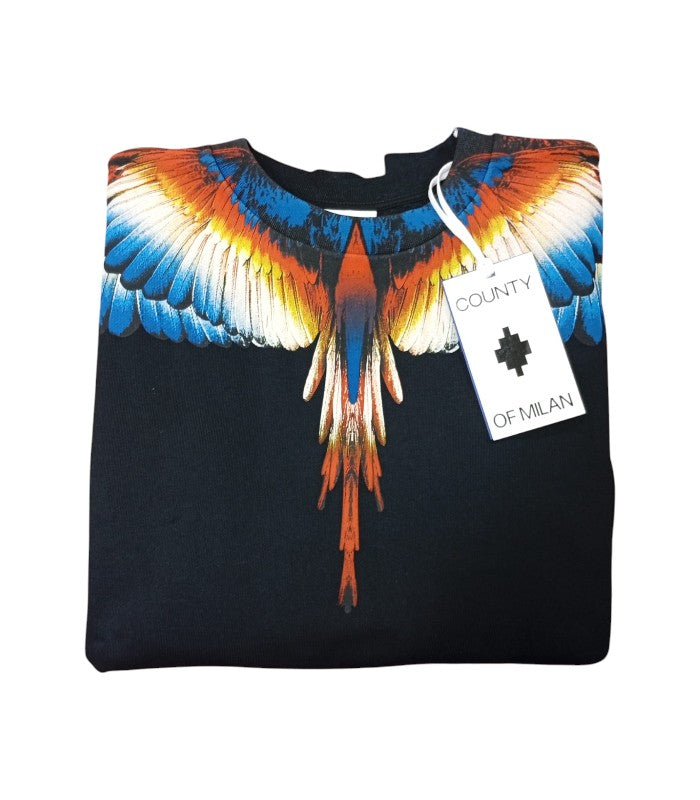 Felpa Marcelo Burlon girocollo wings regular fit