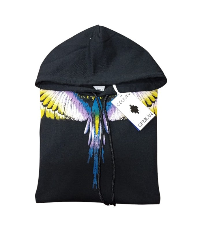 Felpa con cappuccio Marcelo Burlon girocollo wings regular fit
