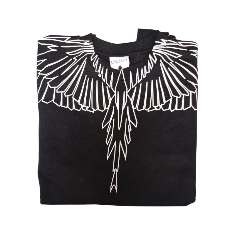 Felpa Marcelo Burlon girocollo wings regular fit