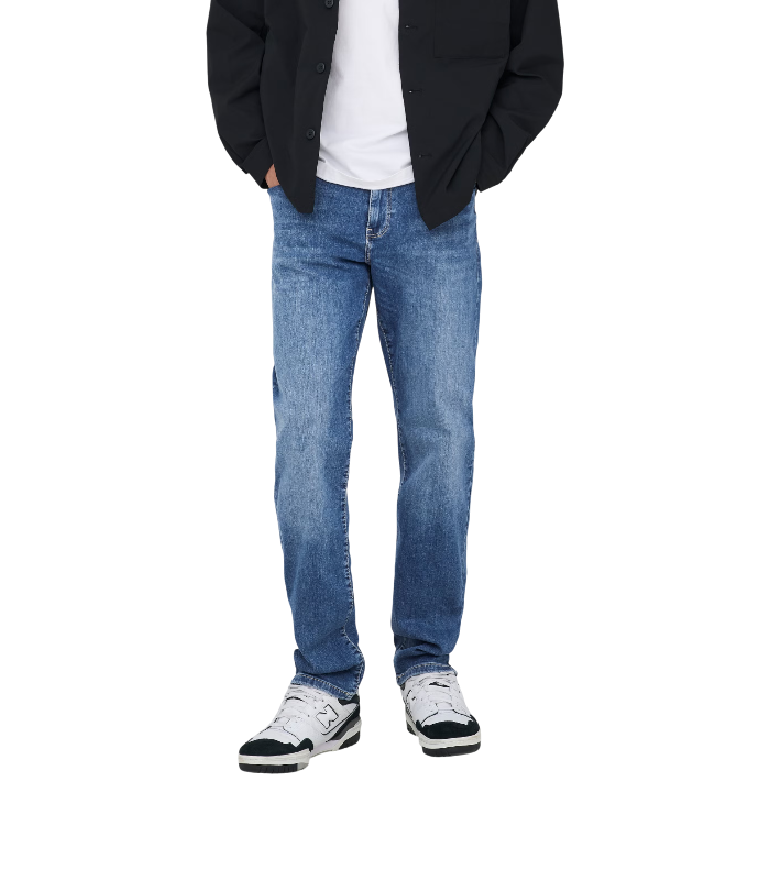 Jeans Only & Sons Uomo - ONSWEFT Vita media Regular Fit Jeans